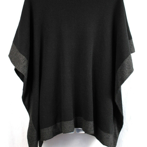 Charter Club Women's Solid Knit Reversible Poncho - Picture 4 of 4